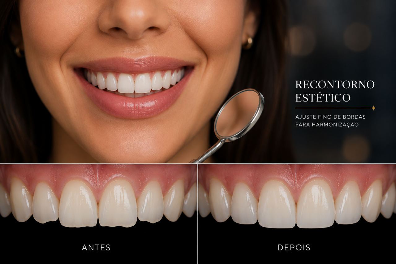 Recontorno Estético Recontorno Estético na Implanprime — Estética Dental
