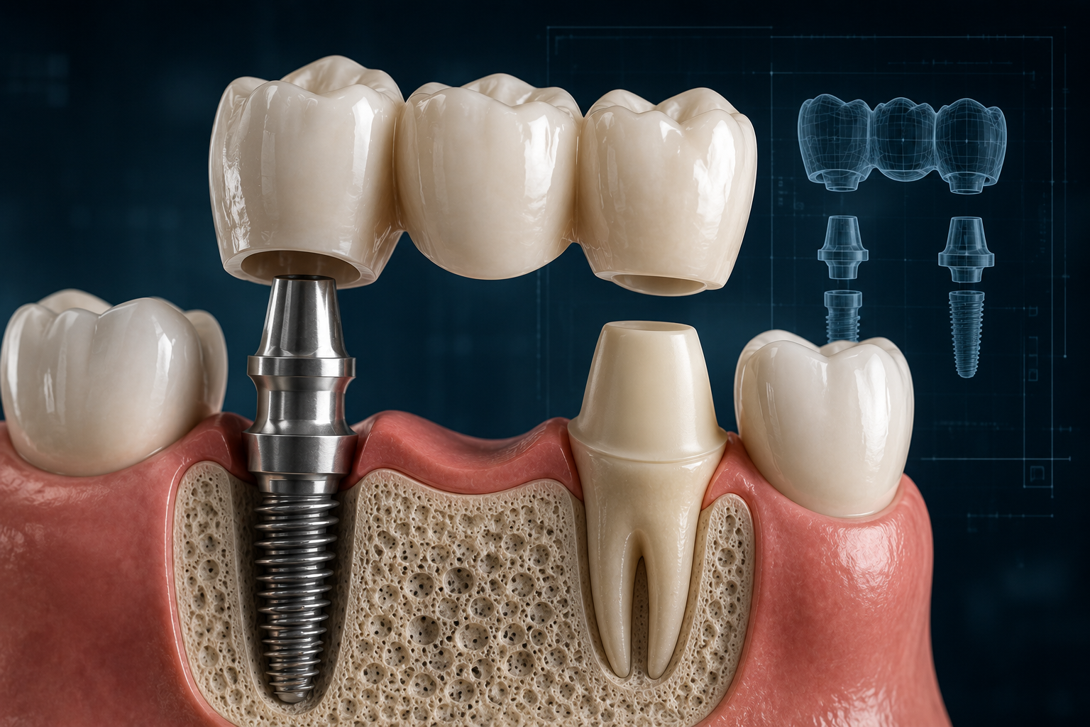 Ponte Fixa Dentária Ponte Fixa Dentária na Implanprime — Próteses