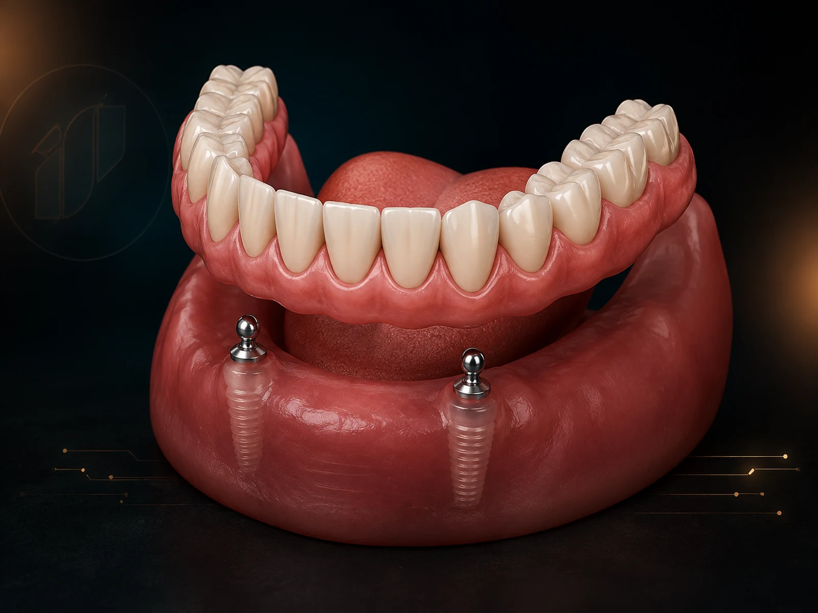 Overdenture Overdenture na Implanprime — Implantodontia